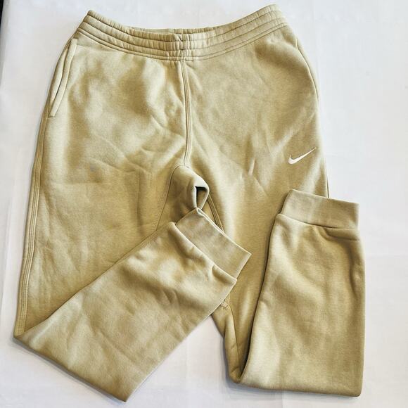 Nike Men’s Taupe Elastic Waist Standard Fit Tapered Leg SweatPants M (A0131) - Picture 1 of 6